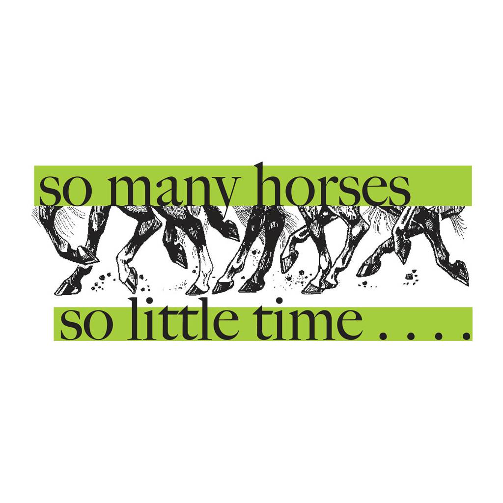 So Many Horses So Little Time Tee Shirt