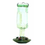 PerkyPet Antique Bottle Glass Hummingbird Feeder