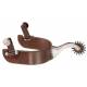 Tough-1 Antique Brown & Stainless Steel Spur