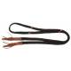 Poly Roping Reins with  Leather Waterloop Ends