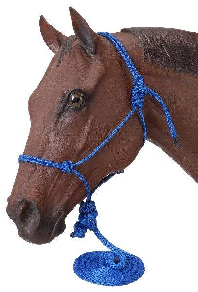 Tough-1 Poly Rope Tied Halter with  Lead - 6 Pack