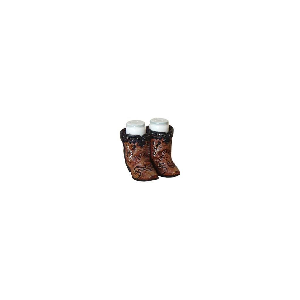 Gift Corral Cowboy Boots Salt & Pepper Set