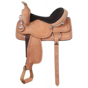 King Series Cowboy Saddle with  Barbwire Package