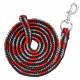 Tough-1 Multi-Color Poly Cord Lead with  Pewter Bolt Snap - 6 Pack