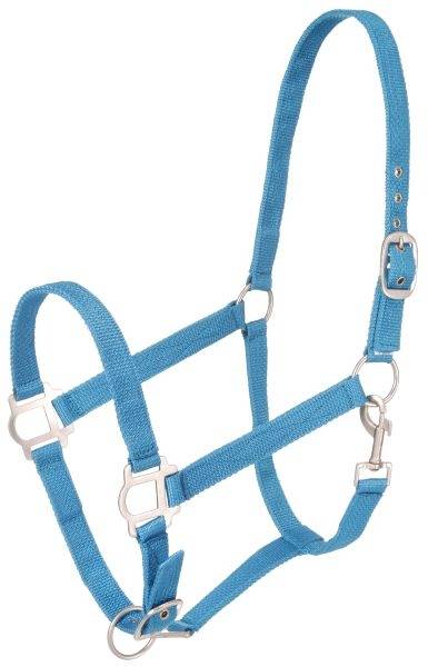 Tough-1 Assorted Nylon Halters with  Satin Hardware - 6 Pack