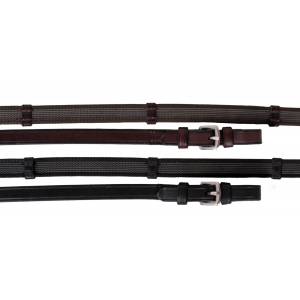 Nunn Finer Sure Grip Reins With Leather Hand Stops