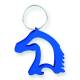 AWST Int'l Horse Head Key Chain Bottle Opener- Blue
