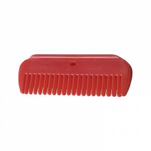 Horze Mane Comb - Plastic - Red - One Size