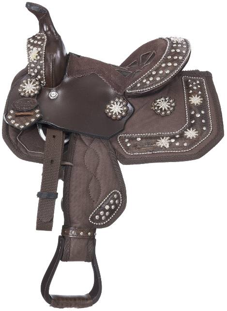 Eclipse By Tough-1 Starlight Spur Rowel Pro Miniature Trail Saddle - 5 Piece