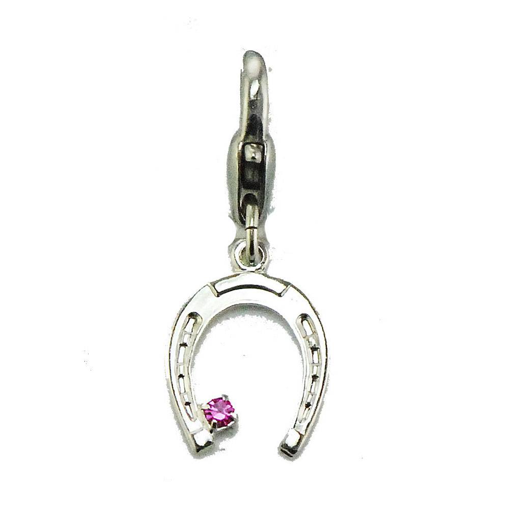 Barbary Horseshoe with Stone Charm