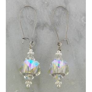 Finishing Touch Stone Dangle Earrings - Aurora Borealis