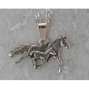 Finishing Touch Mare & Foal Pendant