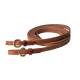 Tory Leather Single Ply Reins - Nickel Buckle Ends