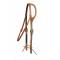Tory Leather Shaped Ear Headstall - Throat Latch