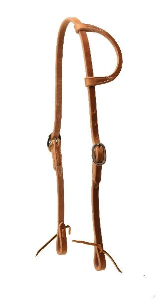 Tory Leather Heavy Weight One Ear Headstall - Tie Ends
