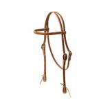 Tory Leather Heavy Weight Browband Headstall - Tie Ends