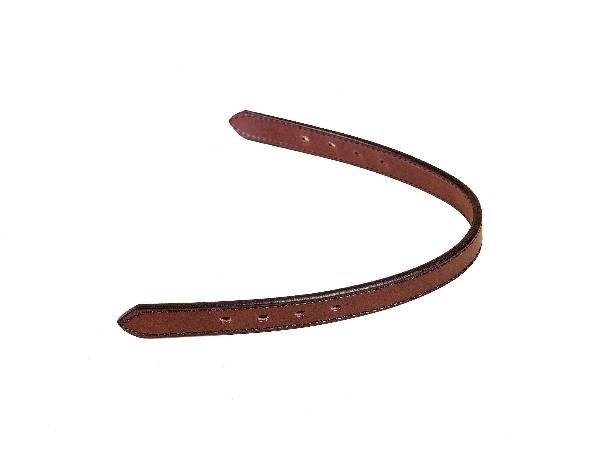 Tory Leather Double & Stitched Track Halter Crown Strap