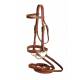 Tory Leather Heavy Duty Fox Hunt Bridle W/ Laced Reins & Hook & Stud Ends