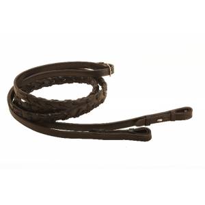 Tory Leather Laced Reins With  Hook & Stud Ends