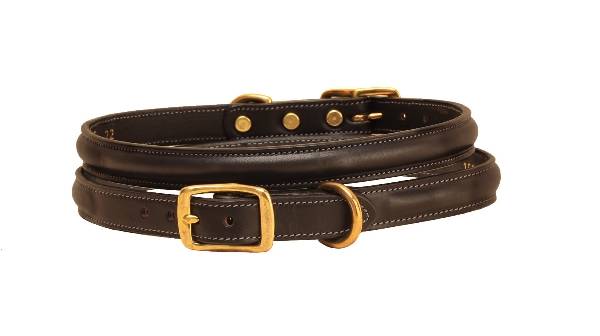 Tory Leather Raised Leather Dog Collar HorseLoverZ