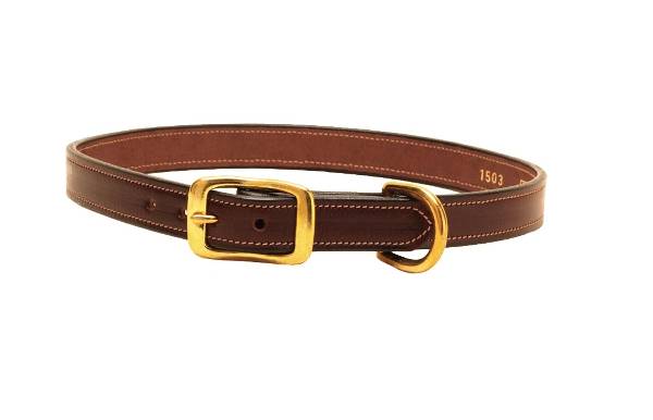 Tory leather martingale sales leather dog collar