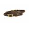 Tory Leather Raised Leather Dog Collar W/ Name Plate Space