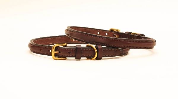 tory leather dog collar