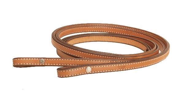 Tory Leather Partial Double & Stitched Bridle Leather Rein