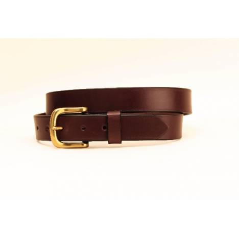 Tory Leather 1 1/4" Plain Belt with Square Nickel Buckle