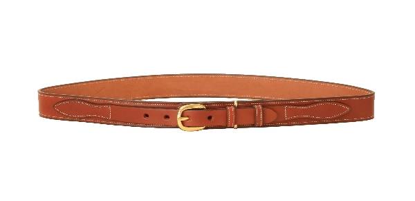 TORY LEATHER 1 1/4-inch Ranger Belt with  Brass Buckle