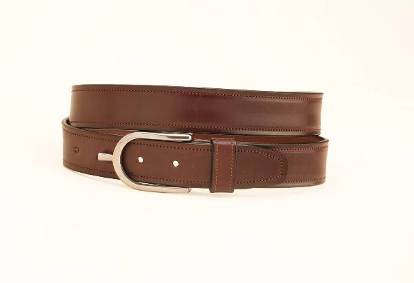 Tory Leather Leather Belt with English Spur Buckle