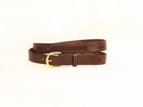 TORY LEATHER 1 Belt with Stitched Pattern | HorseLoverZ