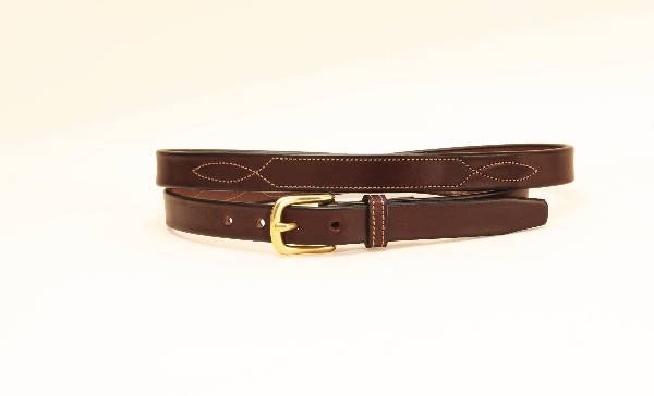TORY LEATHER 3/4 Belt with Stitched Pattern | HorseLoverZ