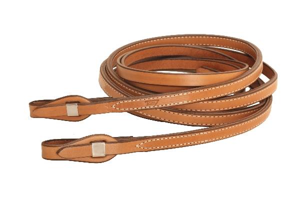 Tory Leather Quick Change Partial Double & Stitched Split Reins - SS Loops