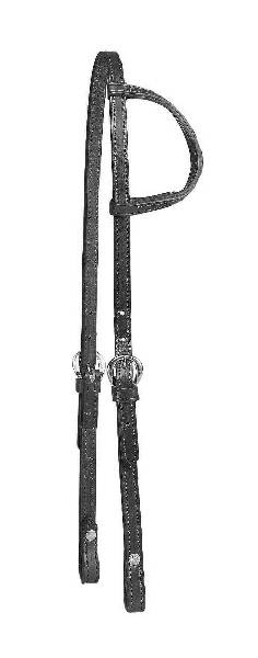 Tory Leather Double & Stitched Bridle Leather One Ear Headstall