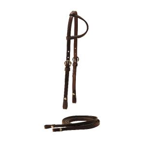 Tory Leather Pony Sliding Ear Headstall & Reins Filling