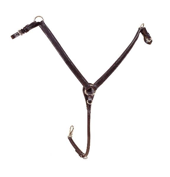 Tory Leather Adjustable Bridle Leather Breast Strap