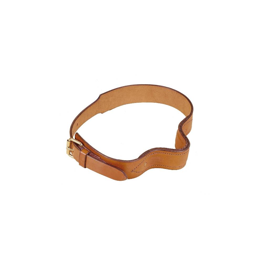 Tory Leather Leather French Style Cribbing Strap With Steel Plate