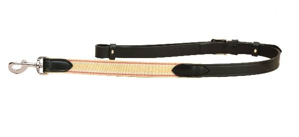 Tory Leather 1" Adjustable Leather & Elastic Side Rein
