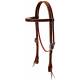 Weaver Leather Tooled Browband Headstall W/Accents
