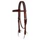 Weaver Leather Tooled Browband Headstall W/Accents
