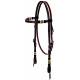 Weaver Leather Basketweave Browband Headstall W/Accents