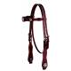 Weaver Leather Texas Star Scalloped Browband Headstall