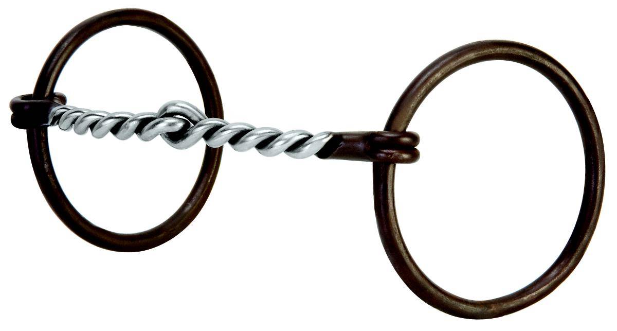Weaver Leather Prof O Ring Snaffle With  Twisted Curve