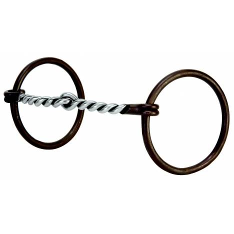 Weaver Leather Prof O Ring Snaffle With Twisted Curve