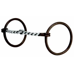 Weaver Leather Prof O Ring Snaffle With  Twisted Curve