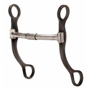 Weaver Leather Antiqued Shank Snaffle With Copper Inlay