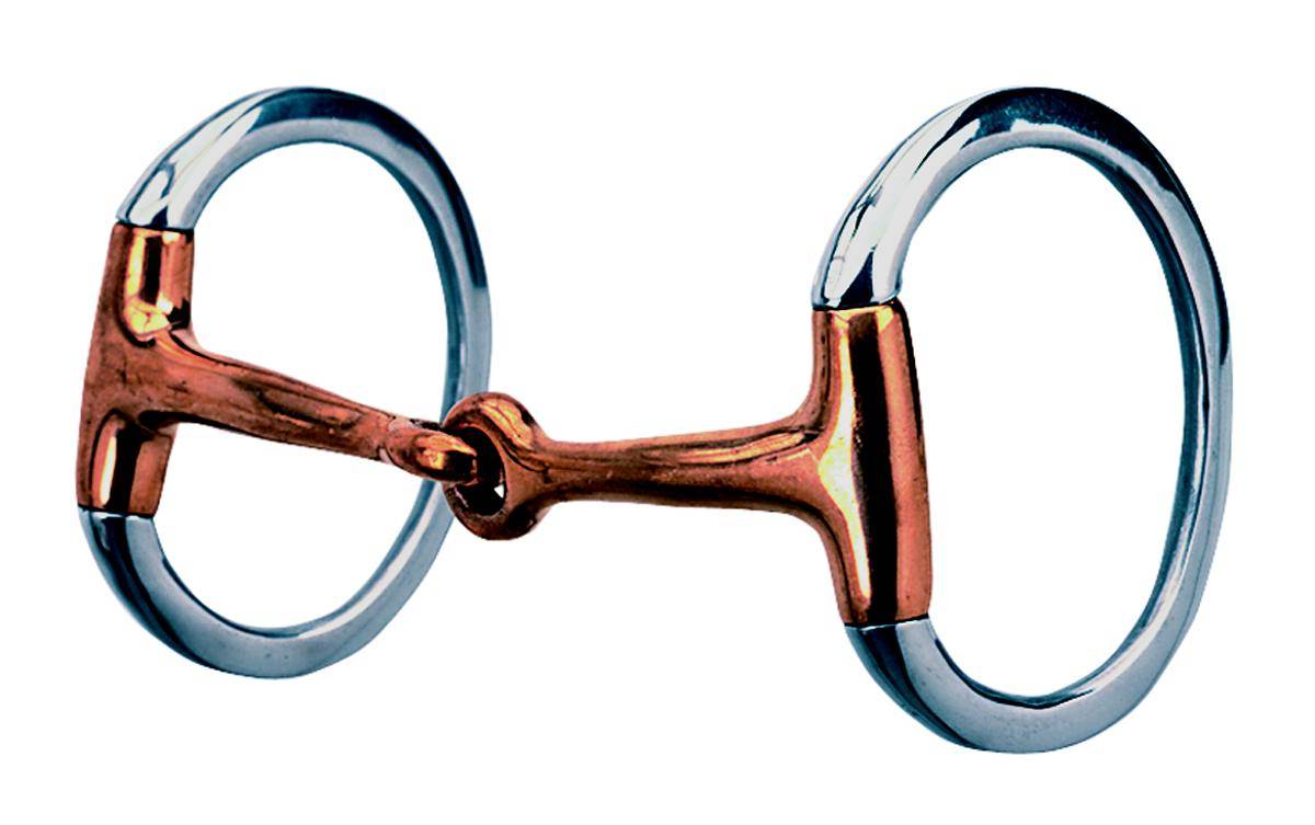 Weaver Leather Eggbutt Snaffle Bit With Copper Mouth Adjustable