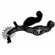 Weaver Leather Men's' Spurs W/Engraved Floral & Longhorn Accent