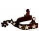Weaver Leather Men's' Spurs With Engraved Silver Stars